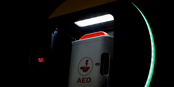 외부 환경에도 안전한 AED 보관함